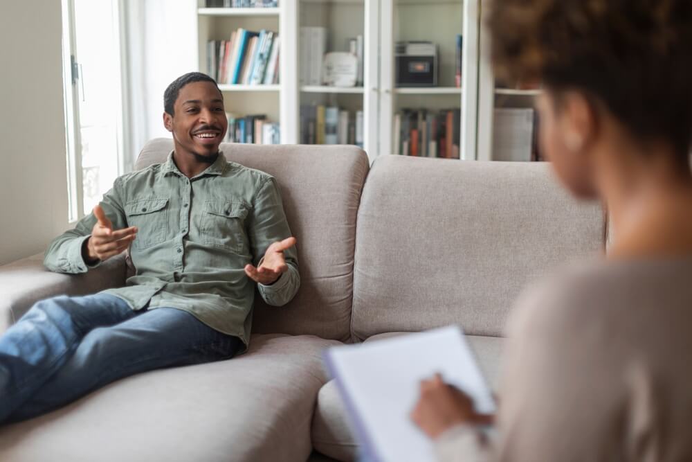 Young man receiving counseling in Goodyear
